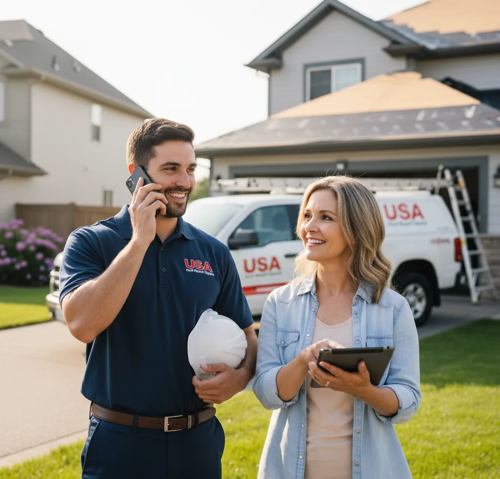 USA Roof Repair Experts customer support in Raccoon